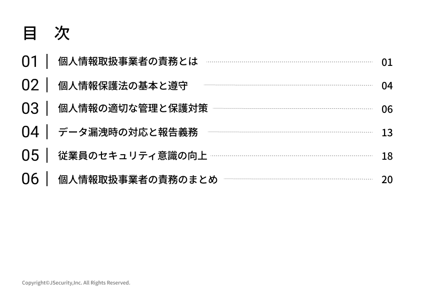 個人情報取扱事業者の責務