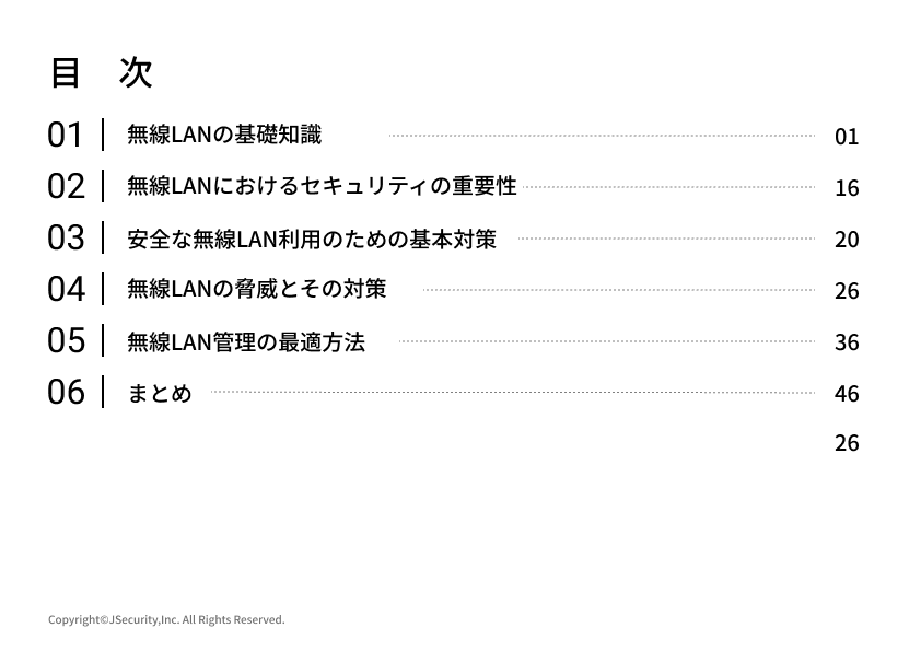 安全な無線LAN利用の管理における担当者の仕事