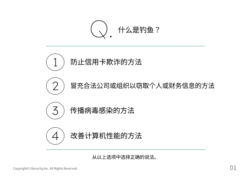 メールの罠に注意！フィッシング対策～新入社員向け～理解度チェックテスト【中国語ver】